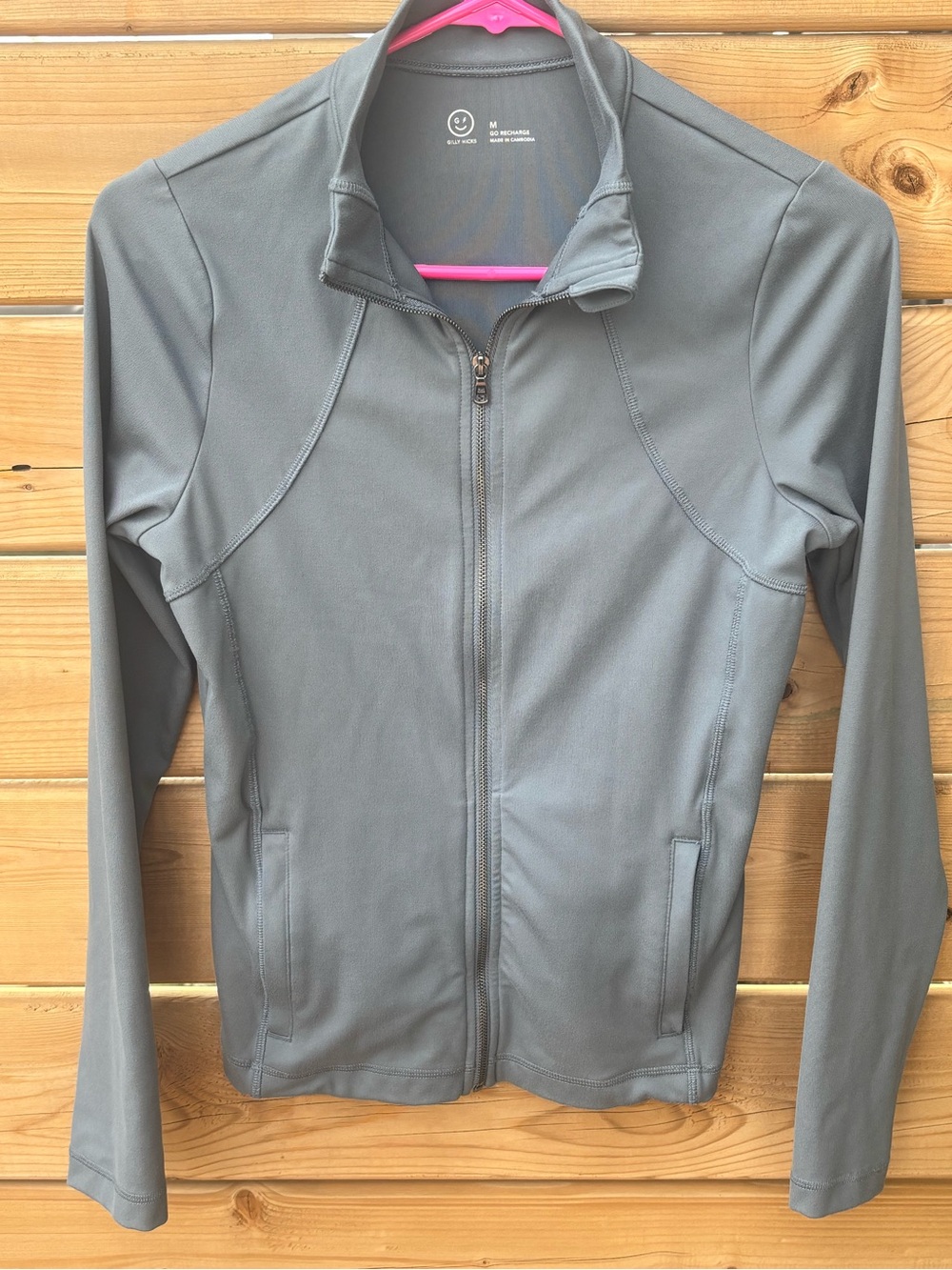 Gilly Hicks Women's Gray Full-Zip Utility Jacket